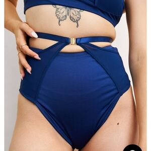 Pole Dance Bottoms Shorts Lunalae Navy Blue US 2 Swim